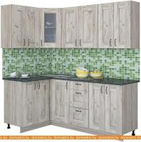 Кухня Интерлиния Мила Хольц 12x20 (дуб серый) картинка