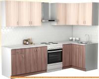 Кухня S-Company Клео лайт 1.2x2.2 правая (ясень шимо темный/ясень шимо светлый) картинка