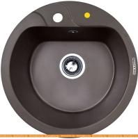 Кухонная мойка Zigmund & Shtain Kreis 505F (швейцарский шоколад) картинка