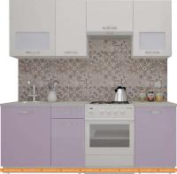 Кухня ВерсоМебель ЭкоЛайт-6 2.3 (белый/вереск) картинка