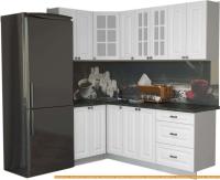 Кухня Интерлиния Мила Деко 1.2x2.1 (белый/кастилло темный) картинка