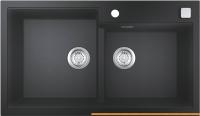 Кухонная мойка Grohe K500 90-C 86/50 2.0 31649AP0 (черный гранит) картинка