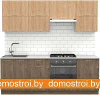 Кухня S-Company Клео крафт 2.2 (гикори темный/гикори натуральный) картинка