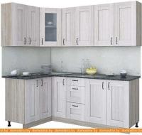 Кухня Интерлиния Мила Хольц 12x21 (шимо светлый) картинка
