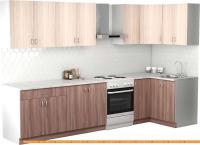 Кухня S-Company Клео лайт 1.2x2.6 правая (ясень шимо темный/ясень шимо светлый) картинка