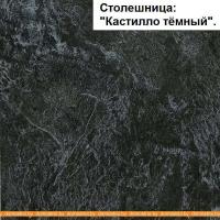 Кухня Интерлиния Мила Пластик 3.2 В (черный гл.-оливковый гл.-кастилло темн) картинка
