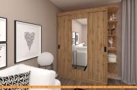 Шкаф-купе ЭлиГард Лагуна ШЛ-06.П.1 (дуб натуральный) картинка