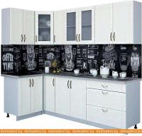 Кухня Интерлиния Мила Крафт 1.2x2.5 (дуб полярный) картинка