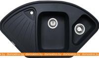 Кухонная мойка Zigmund & Shtain ECKIG 1000.2 (темная скала) картинка