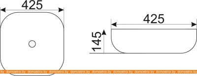 Умывальник CeramaLux MNC543 фотография