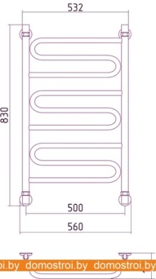 Полотенцесушитель Сунержа Элегия 800x500 фотография