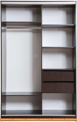 Шкаф-купе Рэйгрупп 120450 VVX Elgon РГ-06.05 (венге/хром) фотография