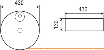 Умывальник WeltWasser Elbach 3209 фотография