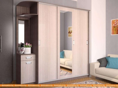 Шкаф-купе Интерлиния Неаполь АН-012-17-01 (ясень шимо светлый/ясень шимо темный) фотография