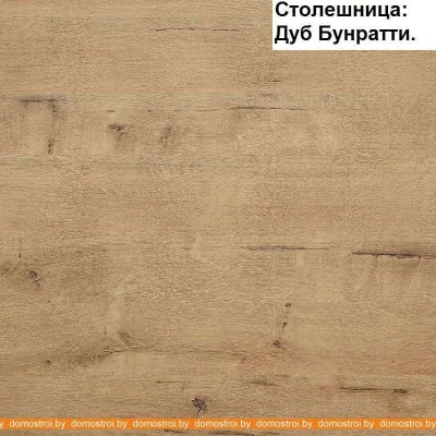 Кухня Интерлиния Мила 12x30 (серебристый-дуб золотой-дуб бунратти) фотография