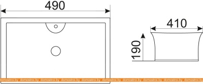 Умывальник CeramaLux N9108 фотография