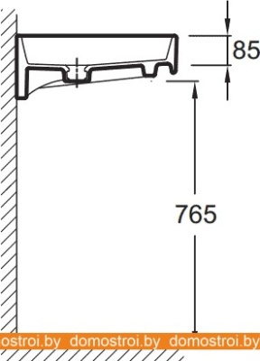 Умывальник Jacob Delafon Rythmik 80x46 EXO112-Z фотография