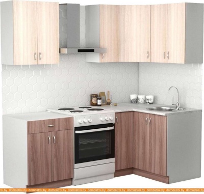 Кухня S-Company Клео лайт 1.2x1.5 правая (ясень шимо темный/ясень шимо светлый) фотография