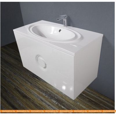 Тумба под умывальник BelBagno Onda-1000-2C-SO-BL (bianco lucido) фотография