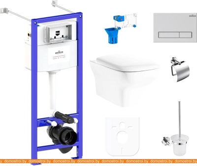 Унитаз Lavinia Boho Relfix Bristol Rimless 9 в 1 97020171 (матовый пластик) фотография