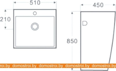 Умывальник WeltWasser Gelbach 007 GL-WT (белый глянец) фотография