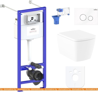 Унитаз Lavinia Boho Relfix Aveo Rimless 7 в 1 87050215 (белое стекло) фотография