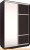 Шкаф-купе Евва 138 VS.02 АЭП ШК.2 02 (венге/серебро) фотография
