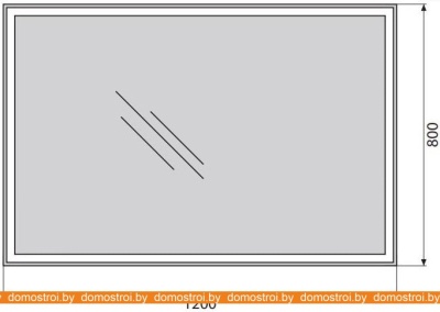 Зеркало BelBagno SPC-GRT-1200-800-LED-BTN фотография