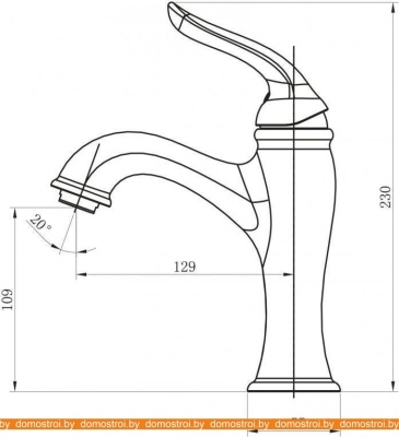 Смеситель BelBagno Tiffani TIF-LVM-CRM фотография