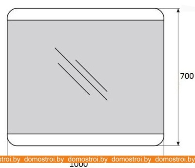 Зеркало BelBagno SPC-CEZ-1000-700-LED-BTN фотография