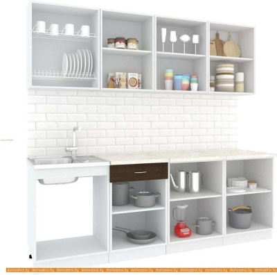 Кухня Кортекс-мебель Корнелия Экстра 2.4м (дуб сонома/королевский опал) фотография