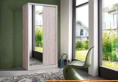 Шкаф-купе Рэйгрупп 138 YYX Elgon РГ-05.05 (ясень снежный/хром) фотография