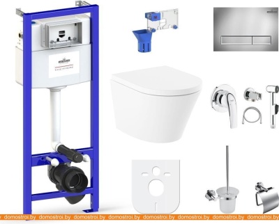 Унитаз Lavinia Boho Relfix Biore Rimless 10 в 1 98010158 (хром пластик) фотография