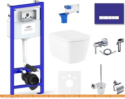 Унитаз Lavinia Boho Relfix Aveo Rimless 10 в 1 75110707 (фиолетовый стекло) фотография