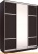 Шкаф-купе Евва 176 VS.02 АЭП ШК.3 03 (венге/серебристый) фотография