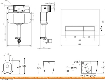 Унитаз Lavinia Boho Relfix Bell Pro 5 в 1 87551014 (greek black искусств. камень) фотография