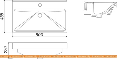 Умывальник Sanita Luxe Fest 80x45.5 фотография