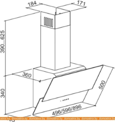 Вытяжка ZorG Technology Kent S 60 (черный) фотография