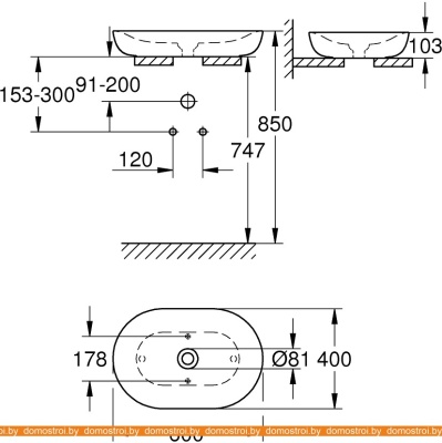 Умывальник Grohe Essence 3960800H с гигиеническим покрытием фотография