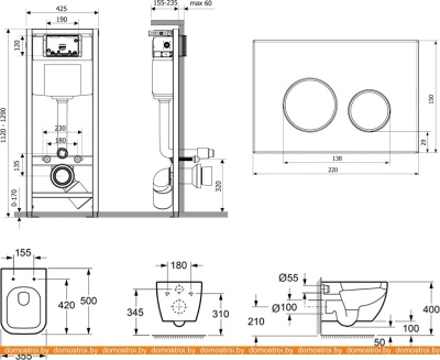 Унитаз Lavinia Boho Relfix One Rimless 7 в 1 87040077 (белый пластик) фотография