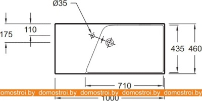 Умывальник Jacob Delafon Rythmik 100x46 EXN112-Z фотография