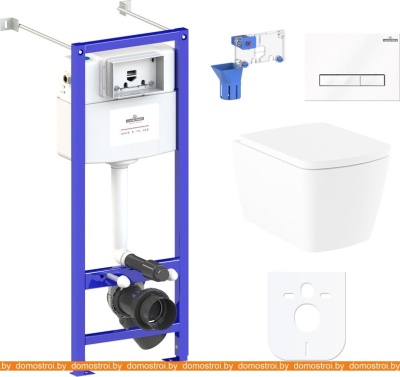 Унитаз Lavinia Boho Relfix Aveo Rimless 7 в 1 87050213 (белое стекло) фотография