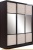 Шкаф-купе Евва 18 VHG.01 АЭП ШК.3 03 (шамони/венге глянец) фотография