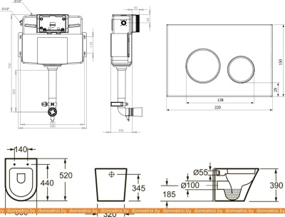 Унитаз Lavinia Boho Relfix Biore 5 в 1 87551047 (белый/золотистый пластик) фотография