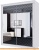 Шкаф-купе SV-Мебель №19 Классик 1.7 (черный/ясень анкор светлый) фотография