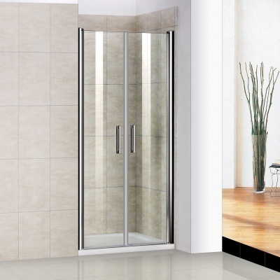 Душевая дверь GoodDooor PANDORA SD-90-C-CH 90x185 прозрачные стекла фотография