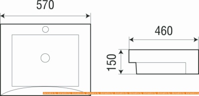 Умывальник WeltWasser Deilbach 4013 фотография