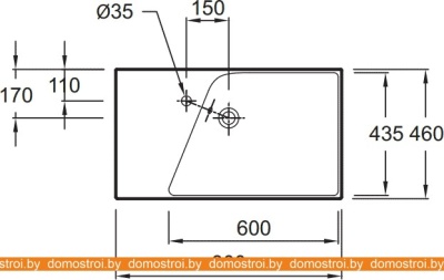 Умывальник Jacob Delafon Rythmik 80x46 EXO112-Z фотография