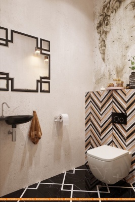 Унитаз Lavinia Boho Relfix One Rimless 9 в 1 97010044 (черный пластик) фотография