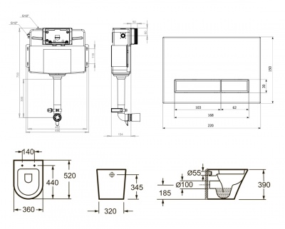 Комплект 4 в 1 Lavinia Boho Relfix Biore 77060238 (cостоит из 33040040, 38020010, 3805003B) фотография